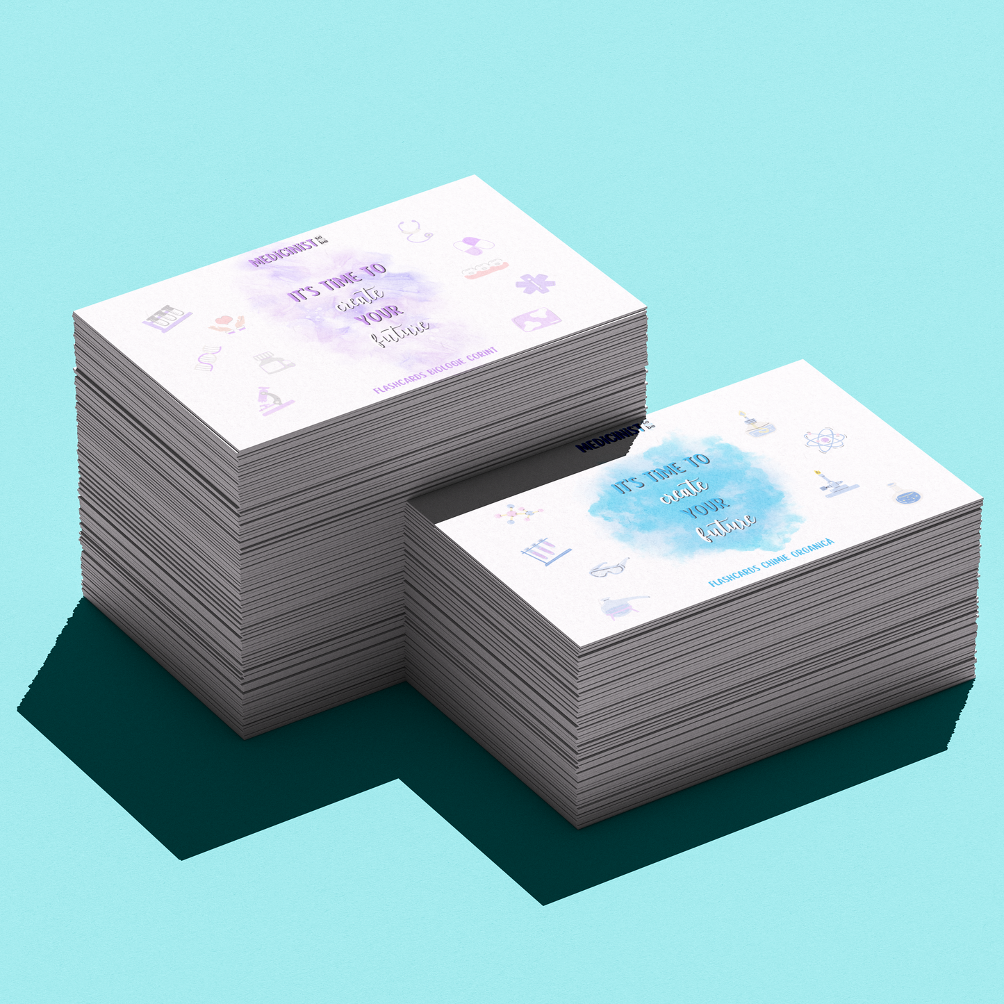 PACHET FLASHCARDS CORINT + CHIMIE ORGANICĂ